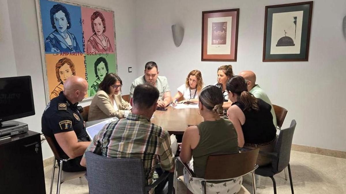 Reunión del CECOPAL de Carlet esta mañana.