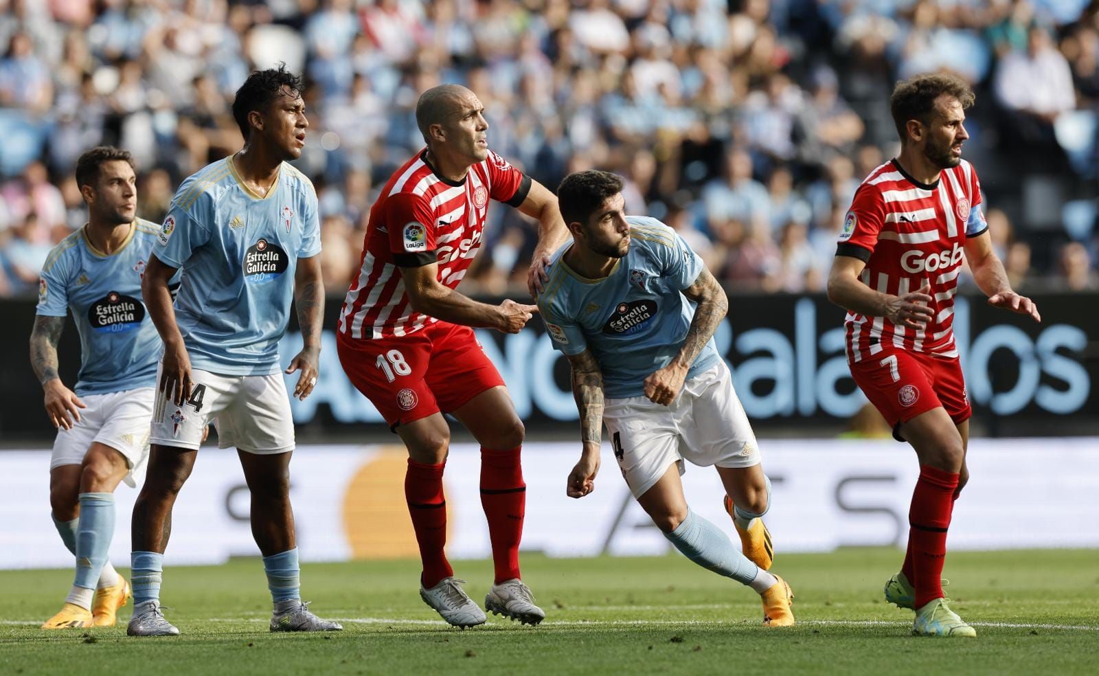 El Celta-Girona, en imágenes