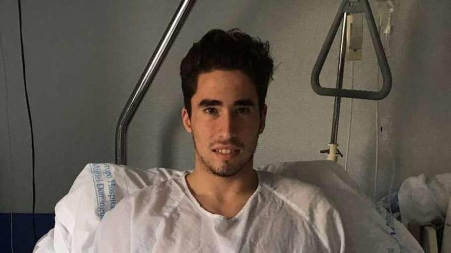 Pablo Penedo, ayer en el hospital.