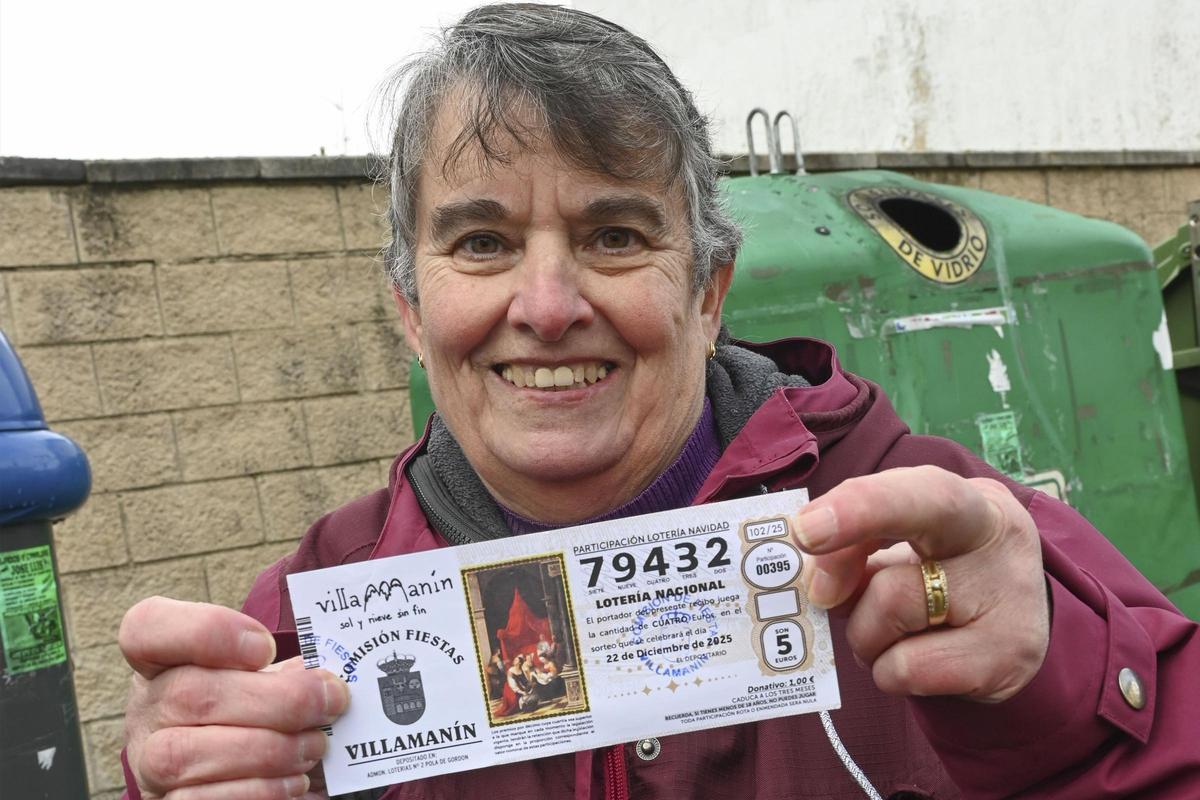 La comisión de fiestas de Villamanín (León) cobra el Gordo e inicia el trámite del reparto