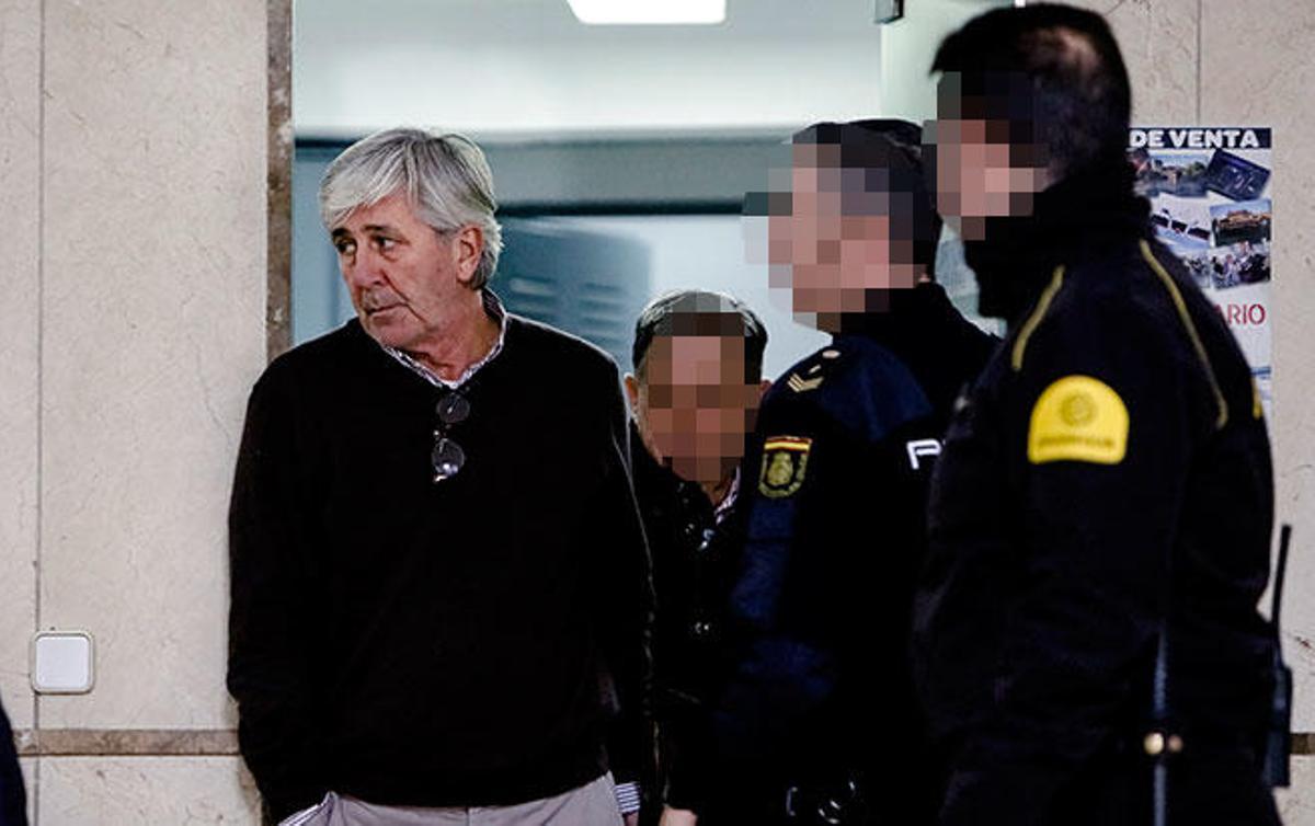 Tolo Sbert cuando pasó a disposición judicial.