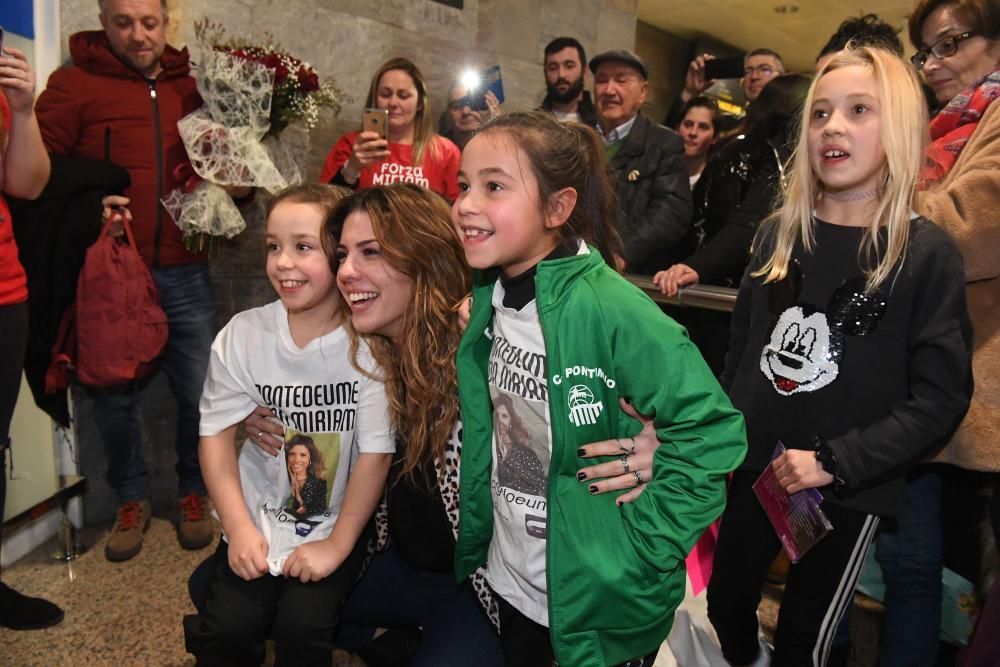 Miriam, coruñesa en ''OT'', recibida por sus fans en