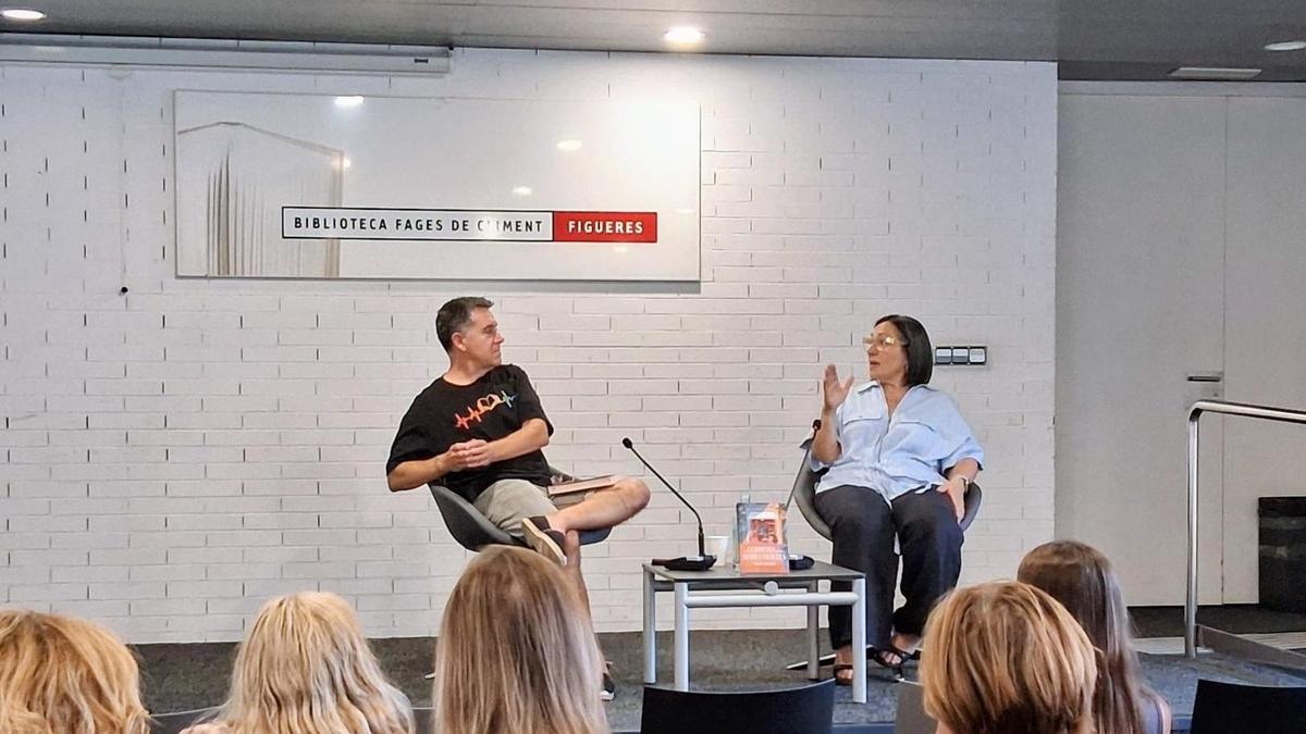Martí Gironell el passat mes de juny, en conversa amb Laura Autonell.