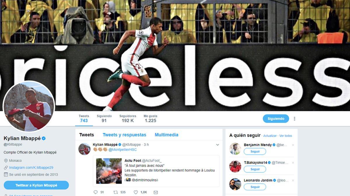 Mbappé ha cambiado la 'bio' de su perfil en Twitter