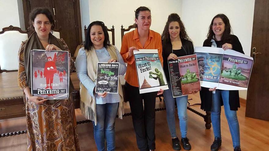 Rosario Hernández, Tamara Argüelles, Mónica Cofiño, Enya Cámara y Sheila Martínez.