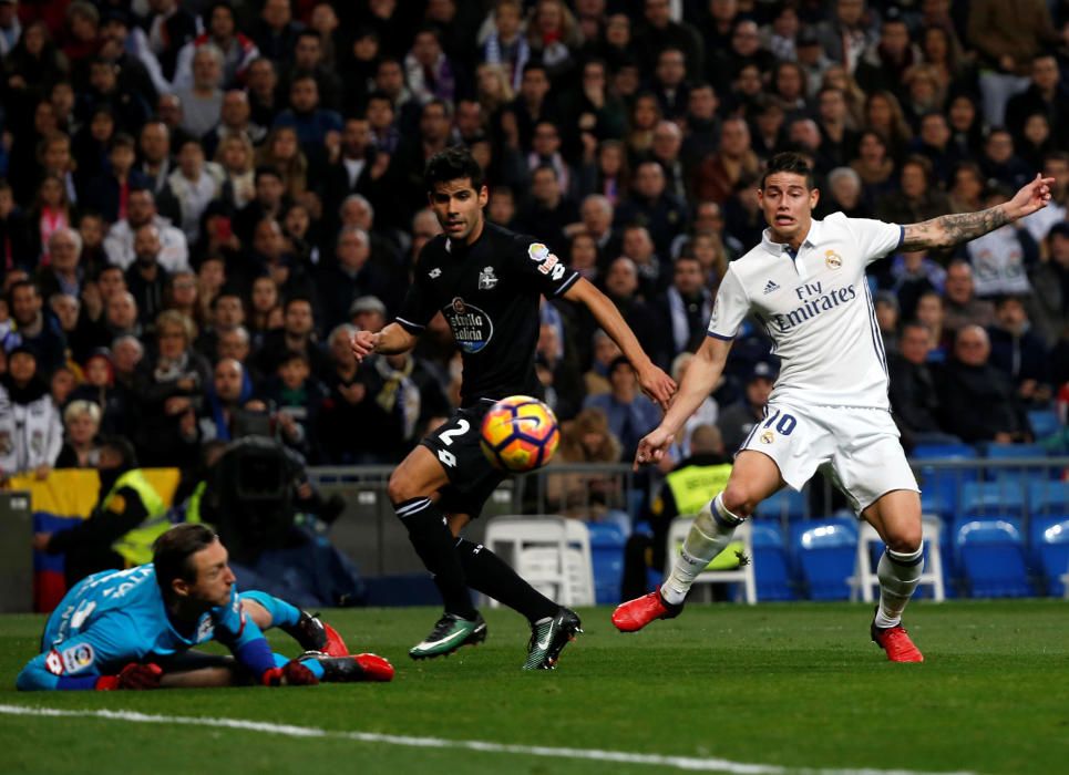 El Dépor cae ante el Real Madrid en el descuento