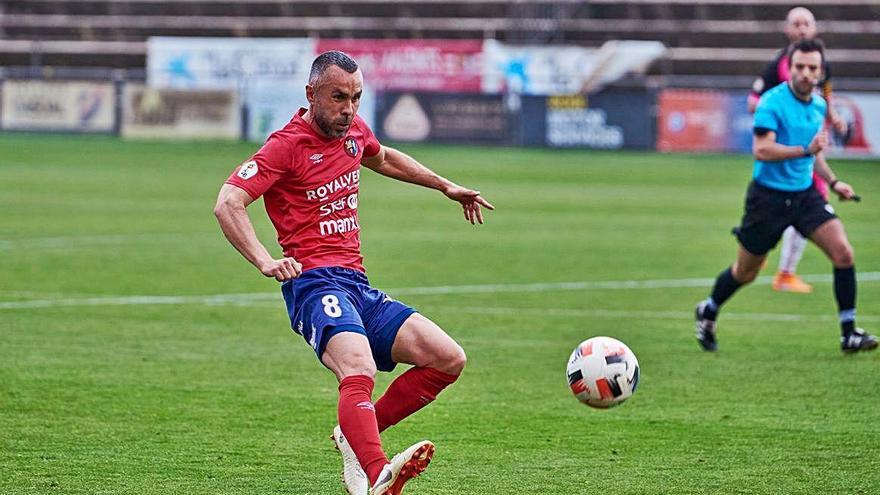 Eloi Amagat, en una acció del partit d&#039;ahir contra l&#039;Hospitalet.