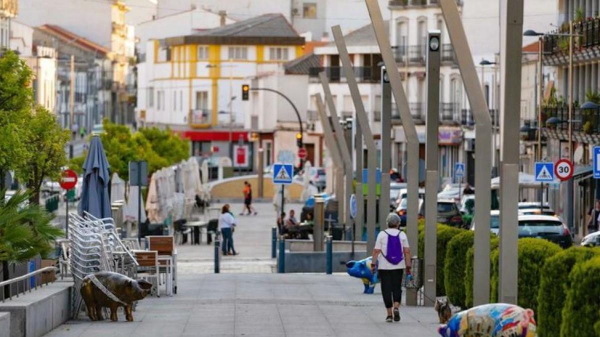 Vista de la avenida Villanueva de Córdoba, en Pozoblanco.