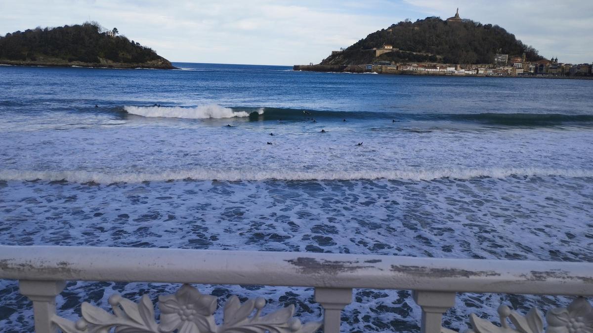 La platja de la Concha a Donosti.