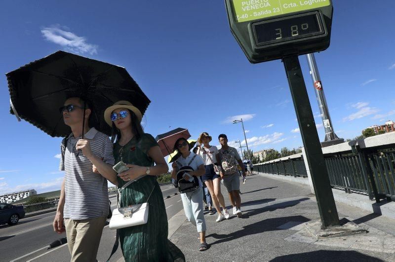 Calor en Zaragoza, 9 de julio agosto