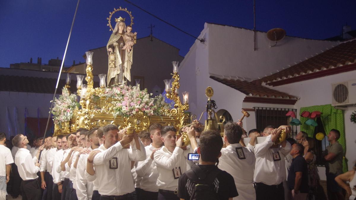 Procesión del Carmen en la Colonia Santa Inés en 2024.