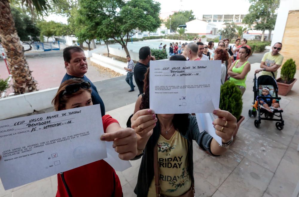 El colegio Vasco Núñez de Balboa fue uno de los centros que acogió las urnas