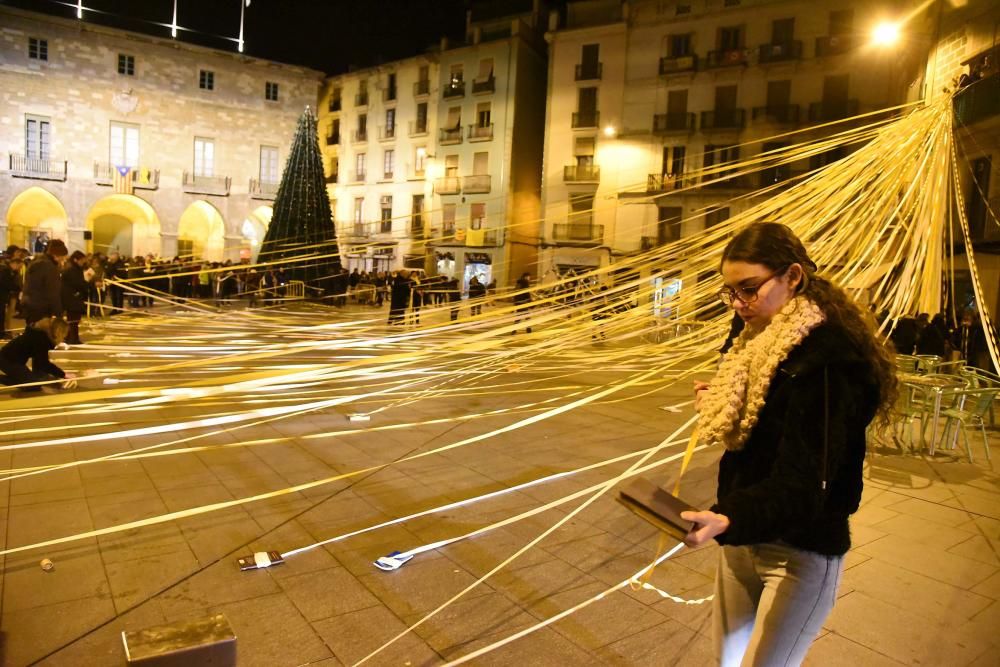 Manifestació a Manresa a favor dels docents.