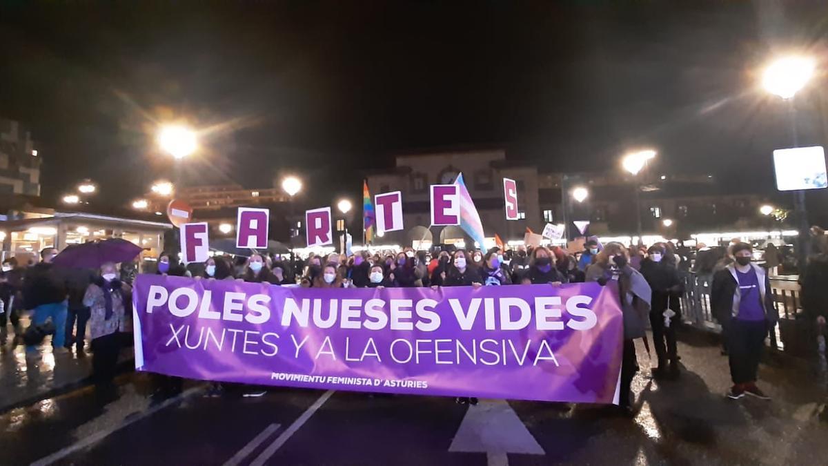 Cabeza de la manifestación