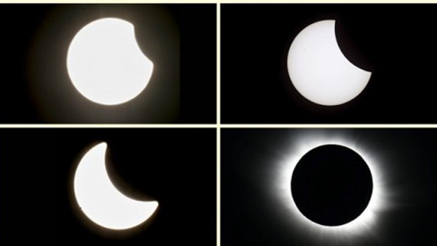 Imágenes espectaculares del eclipse solar