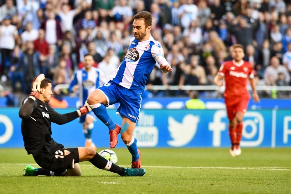 El Dépor no pasa del empate ante el Sevilla