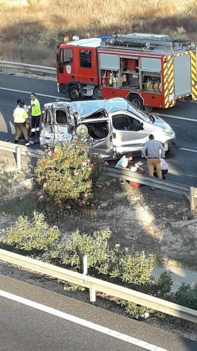 Grave accidente en Sangonera la Seca