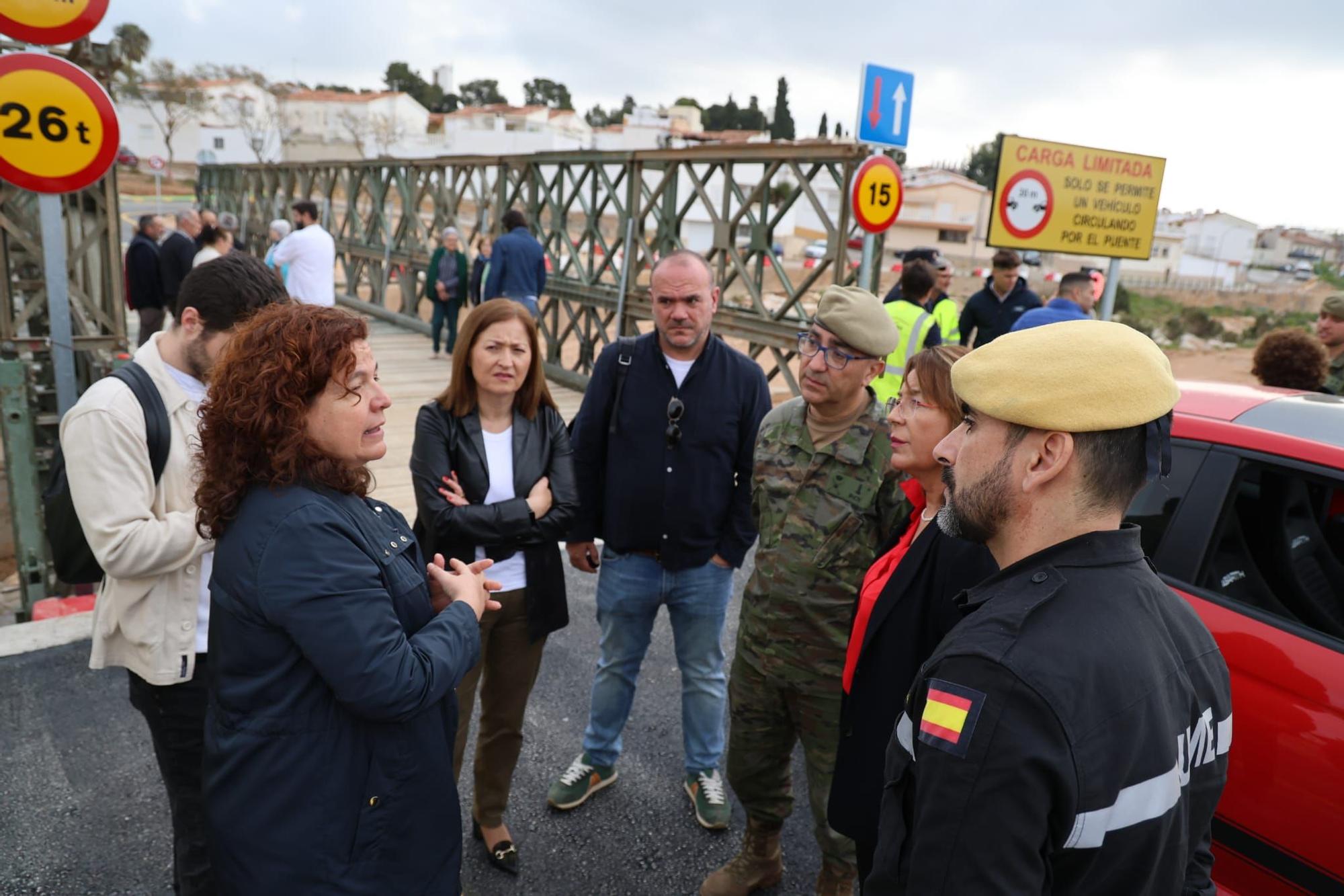 Loriguilla inaugura un nuevo puente provisional cinco meses después de la dana