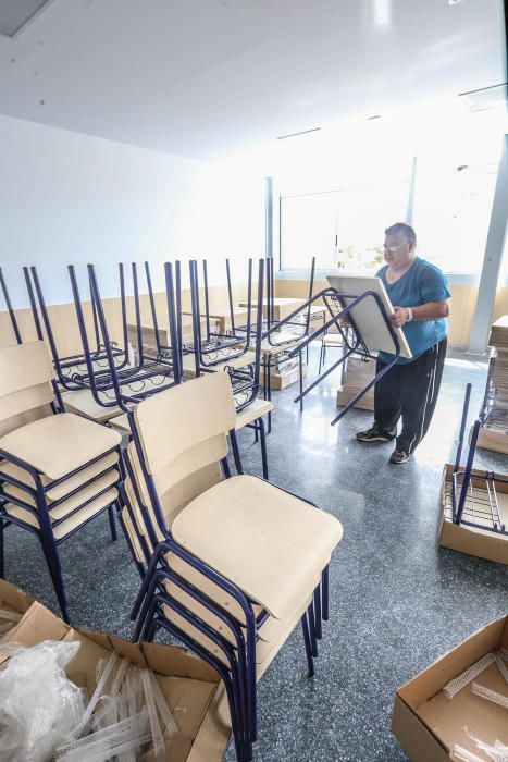 Obras en el nuevo colegio de Rojales.