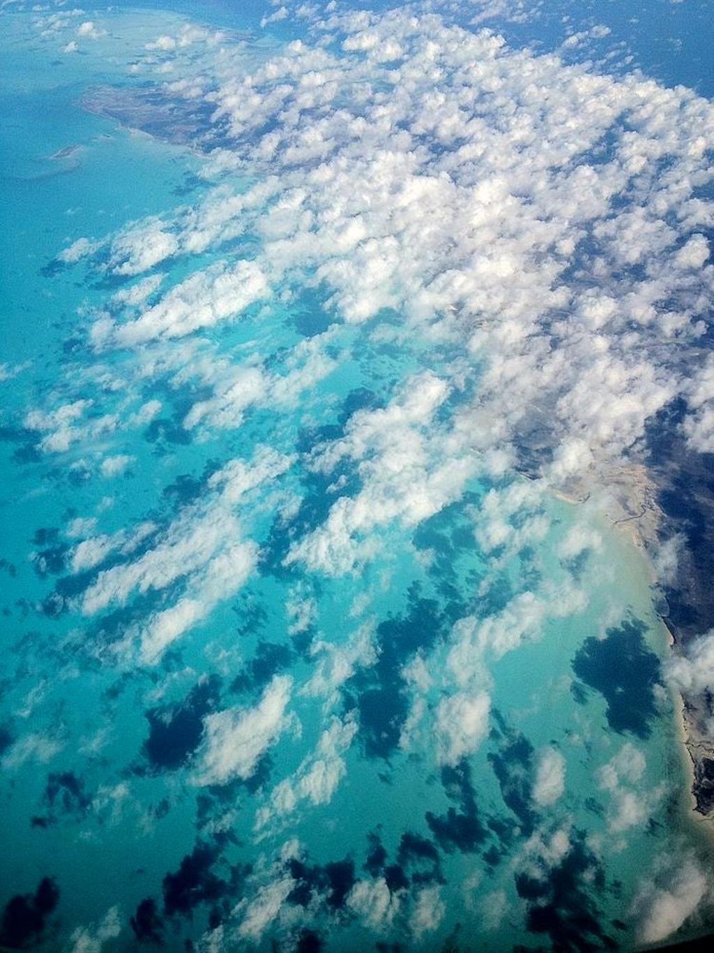 Las aguas del Triángulo de las Bermudas a vista de pájaro