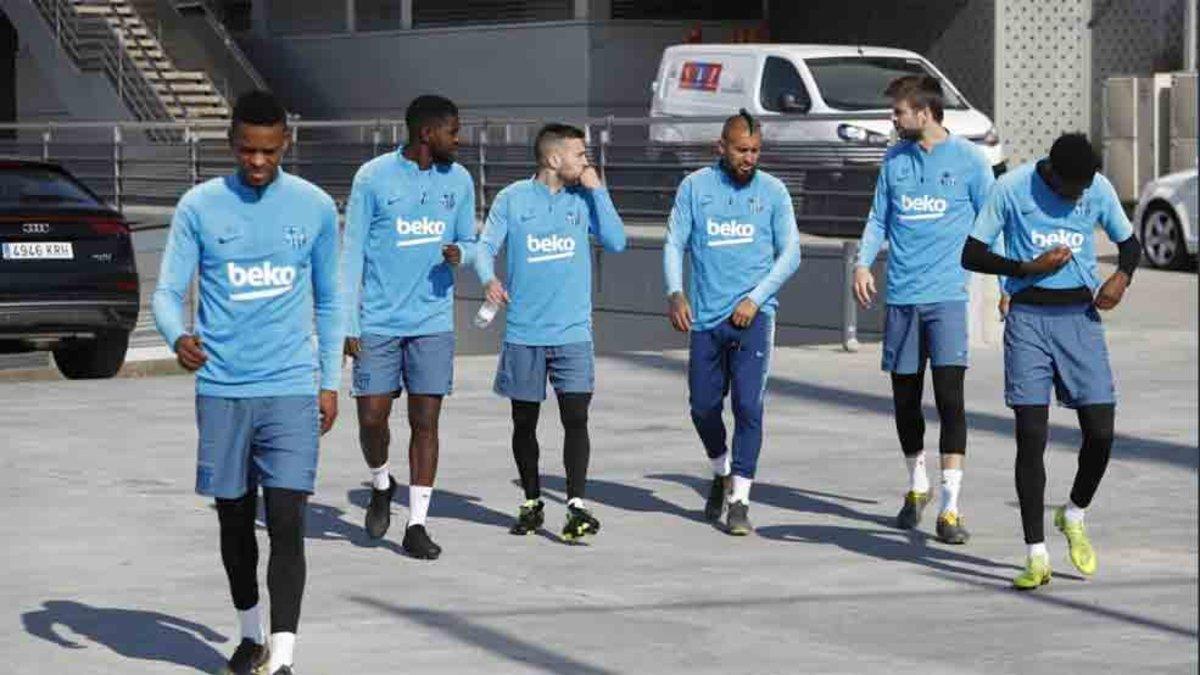 El Barcelona ha realizado este lunes el entrenamiento