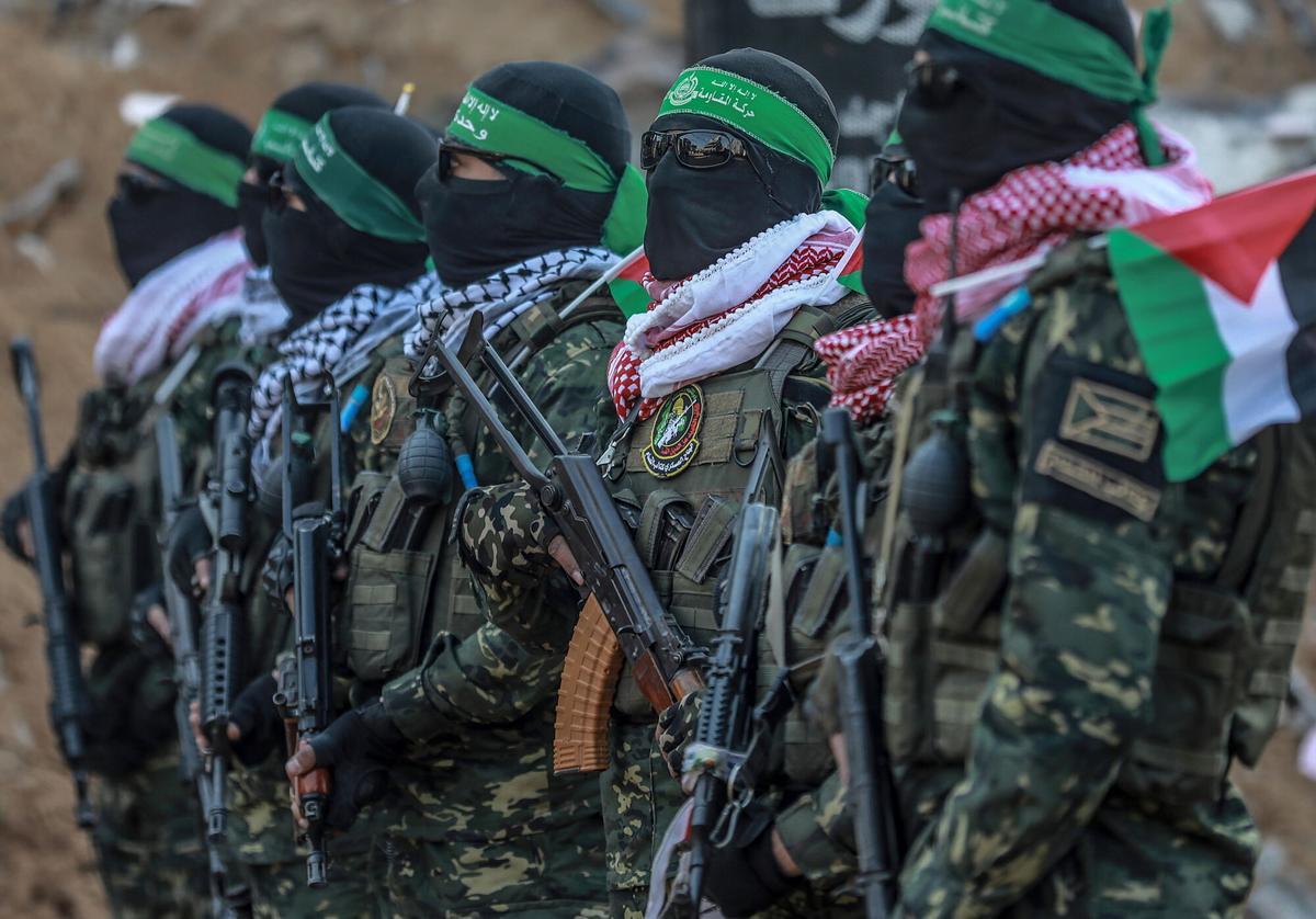 Fotografía de archivo del brazo armado de Hamás.