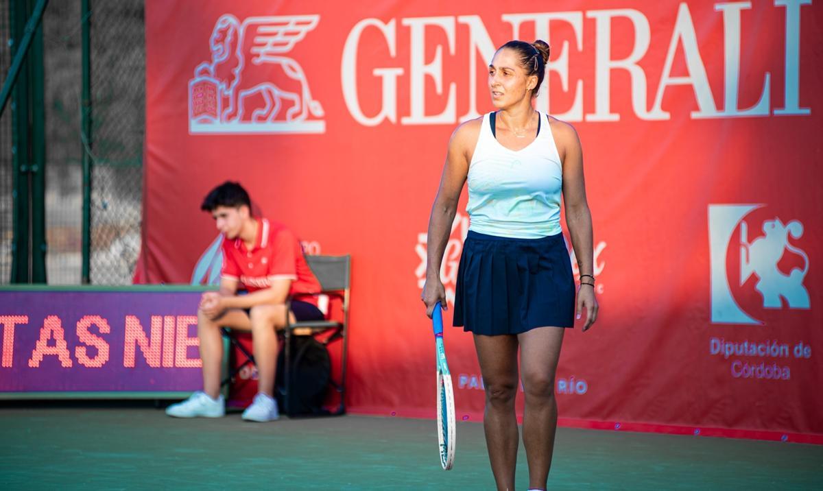 Paszek, durante su semifinal.