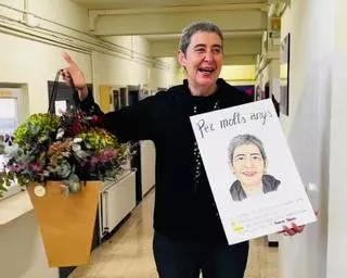 El comiat més emotiu de l’Institut Francesc Ribalta: aplaudiments per a Maite Tarrés, professora que es jubila