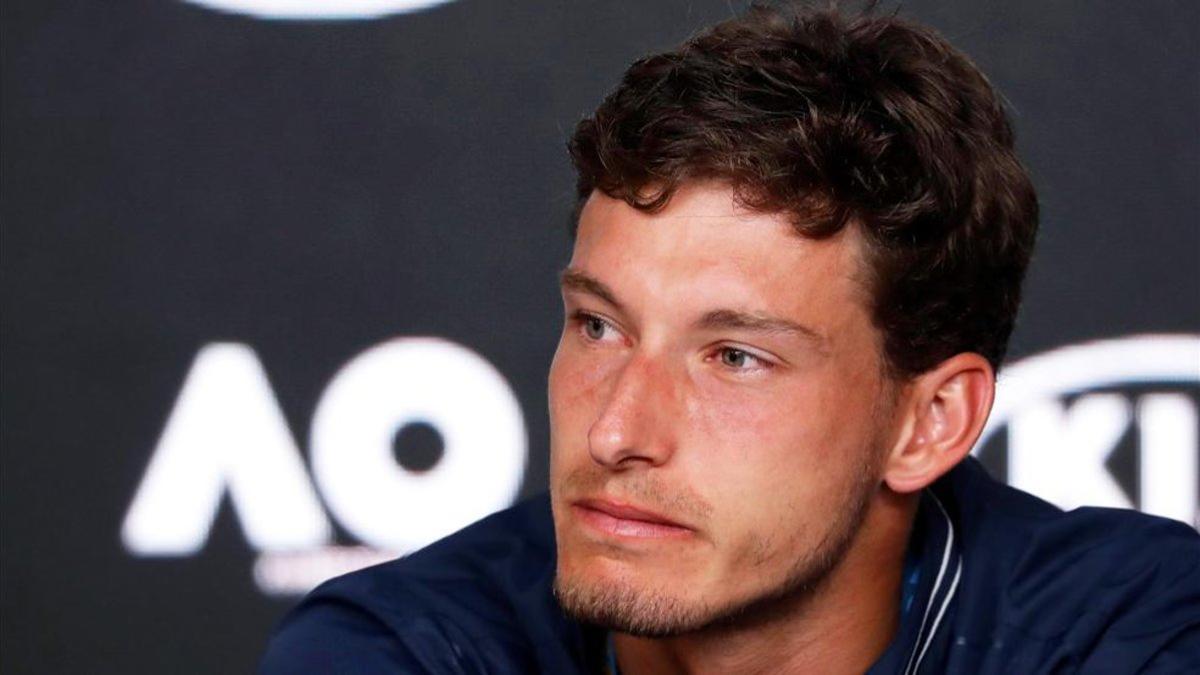 Pablo Carreño en la rueda de prensa del partido frente a Nishikori