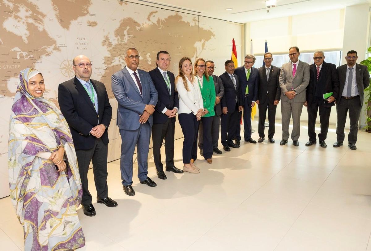 Una delegación mauritana visita Binter