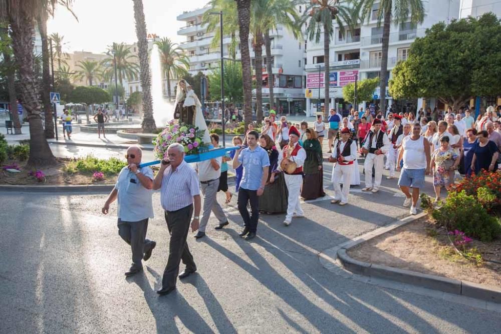 La procesión de la Virgen del Carmen de Sant Antoni congregó a menos público del habitual