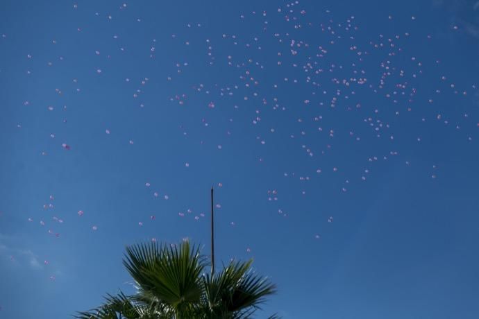 Marcha contra en cáncer de mama en Benidorm