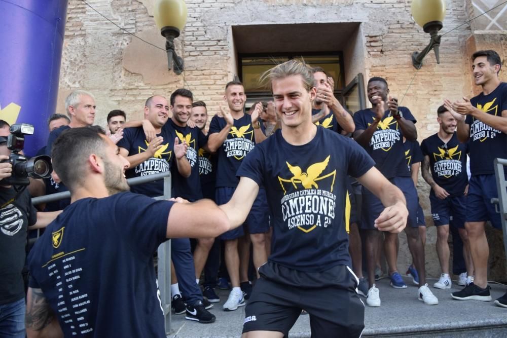 Celebración del ascenso a Segunda División A del UCAM