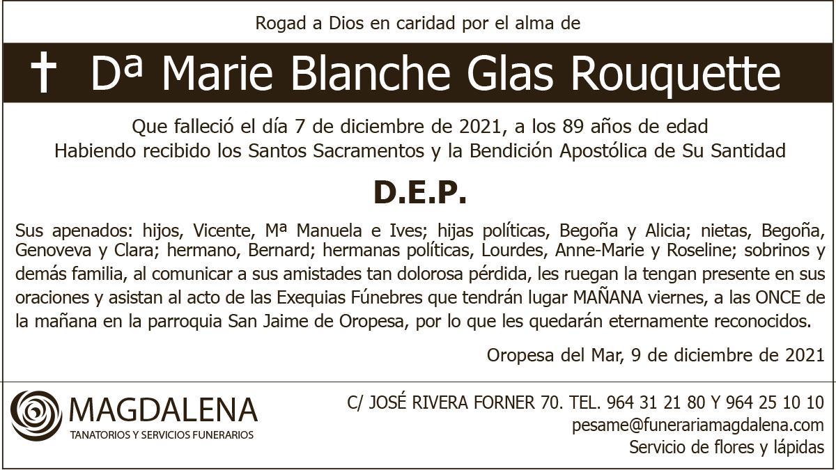 Dª Marie Blanche Glas Rouquette
