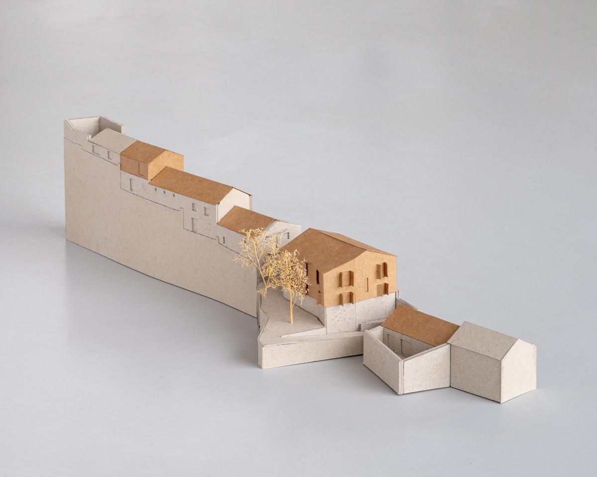 Maqueta do proxecto de rehabilitación elaborada por Estar Arquitectos