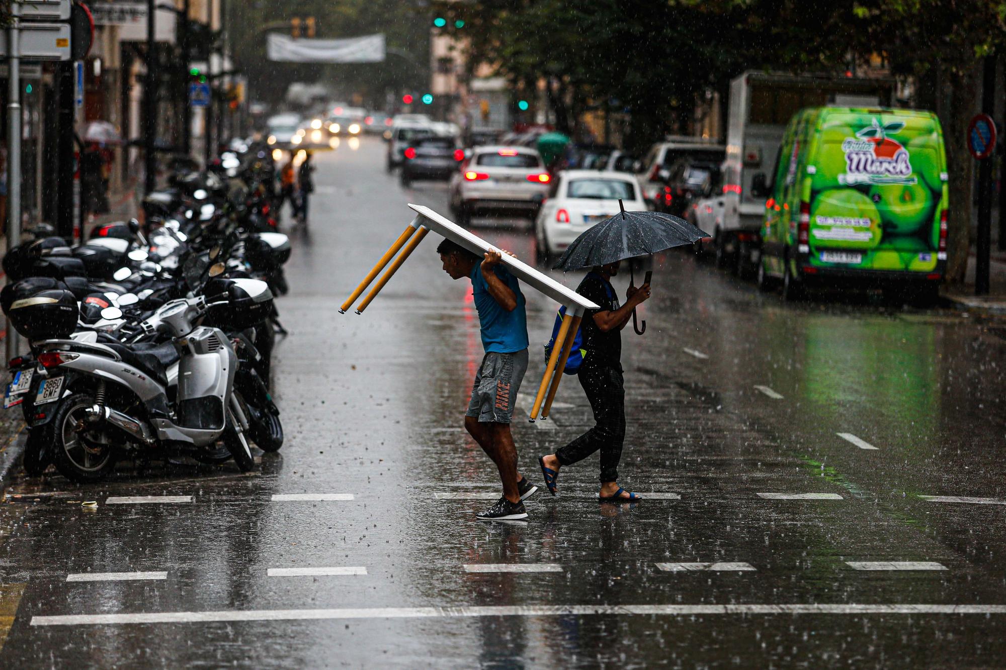 Fuertes tormentas en Ibiza y Formentera