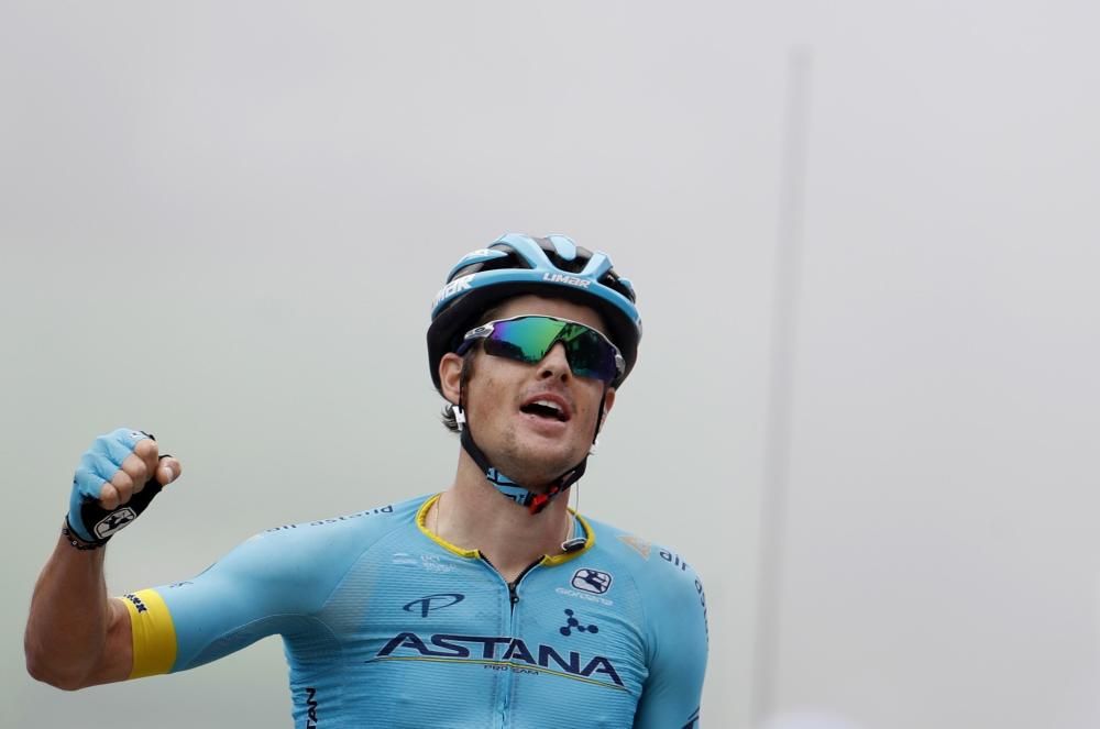 Fuglsang (Astana) ha ganado este lunes la decimosexta etapa de la Vuelta a España, disputada entre Pravia y el Alto de La Cubilla.