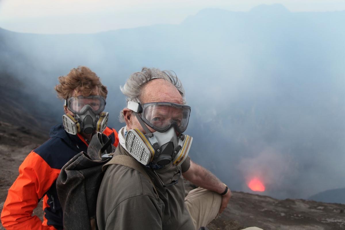 Rodando 'Dentro del volcán' (2016).