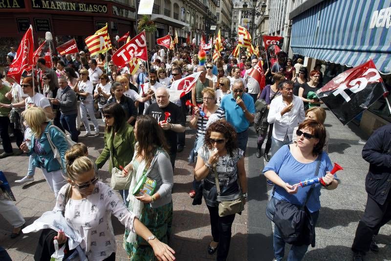 Fotogalería:  Manifestación en favor de los trabajadores de limpieza