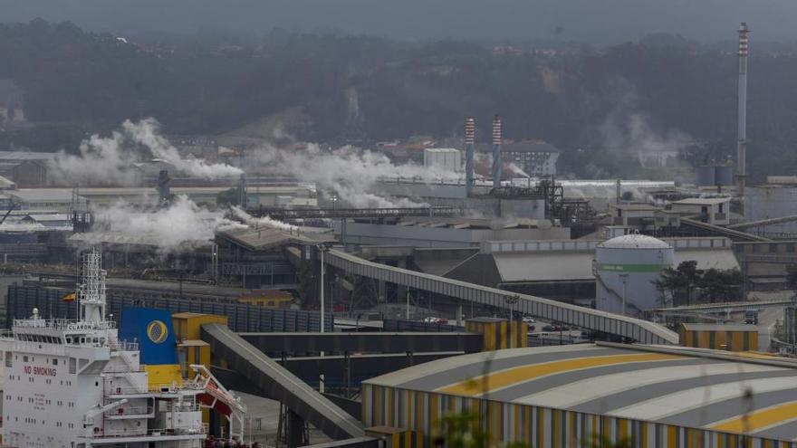 Instalaciones de Asturiana de Zinc (Azsa).