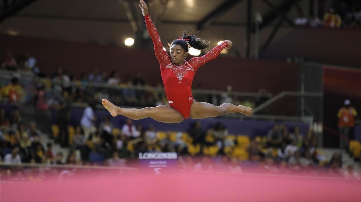 jcarmengol45735587 gold medalist simone biles of the u s  performs on the floor181103195710