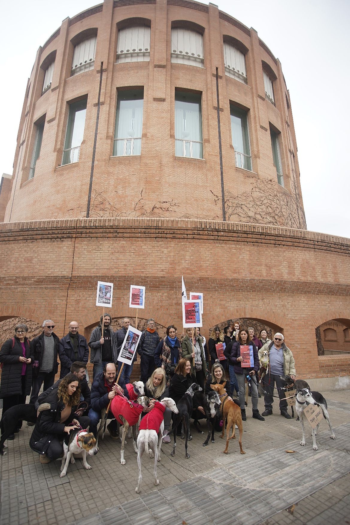 Concentracions del PACMA a Girona per reclamar incloure els gossos de caça a la llei de protecció animal