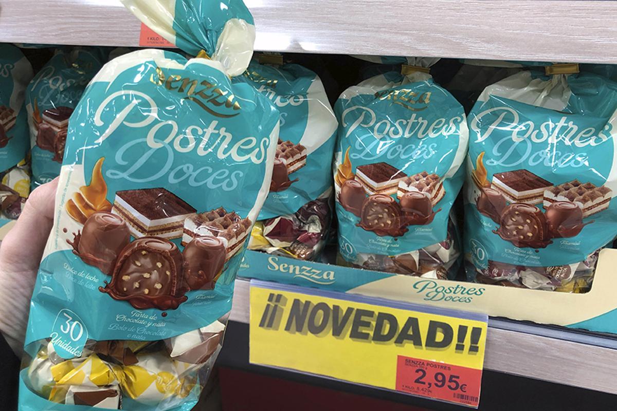 Los bombones Senzza, en los lineales.
