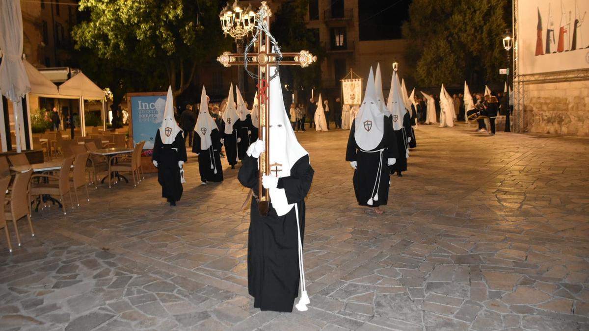 Procesión del camí de la creu, el Viacrucis, en Inca.