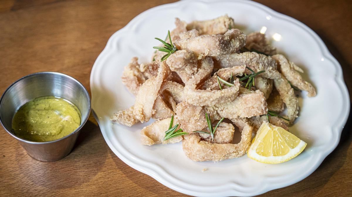 La 'trippa' frita de L'Osteria del Prat.