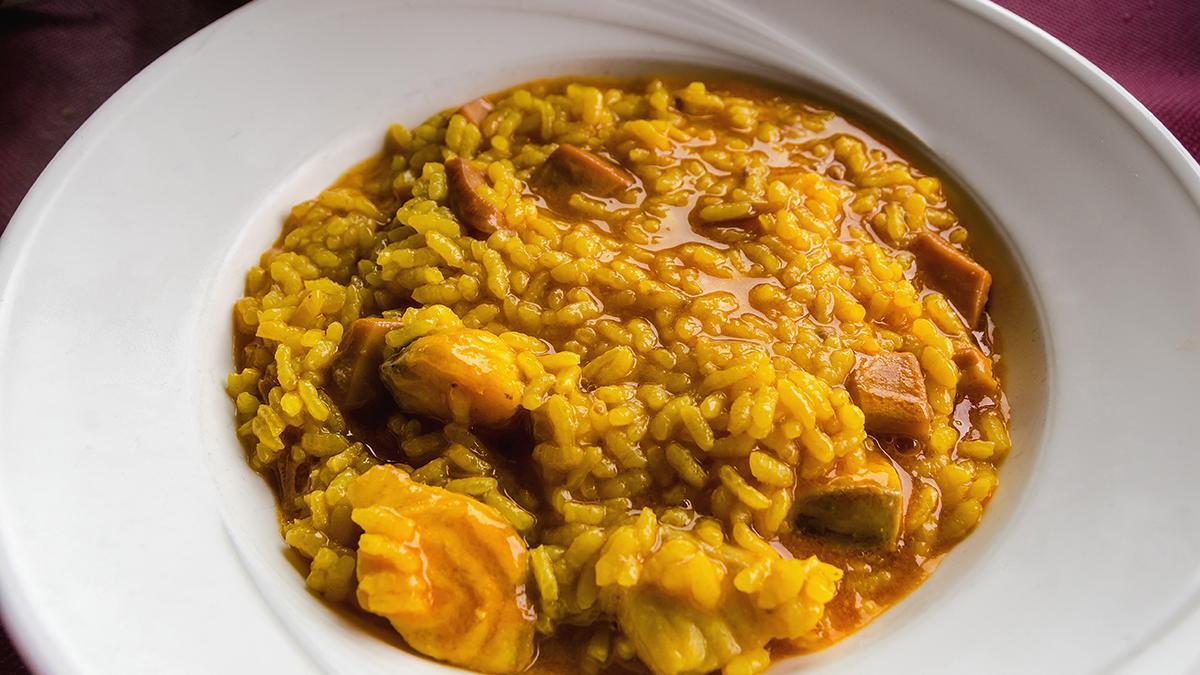 Arroz caldoso marinero