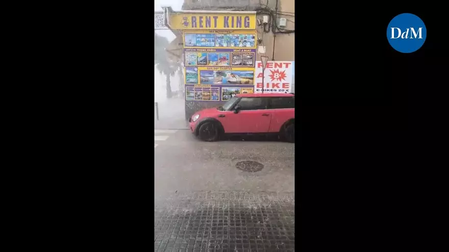 Lluvia en Palma por la dana 'Alice'