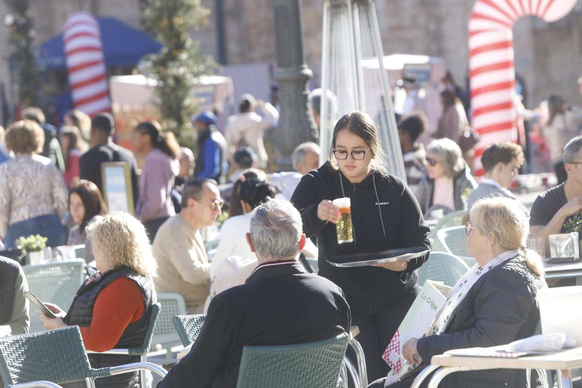 València, a reventar por la Navidad y el buen tiempo