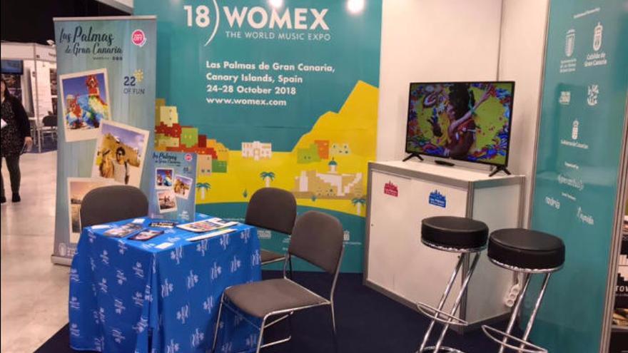 Stand del Ayuntamiento capitalino en Womex 2017