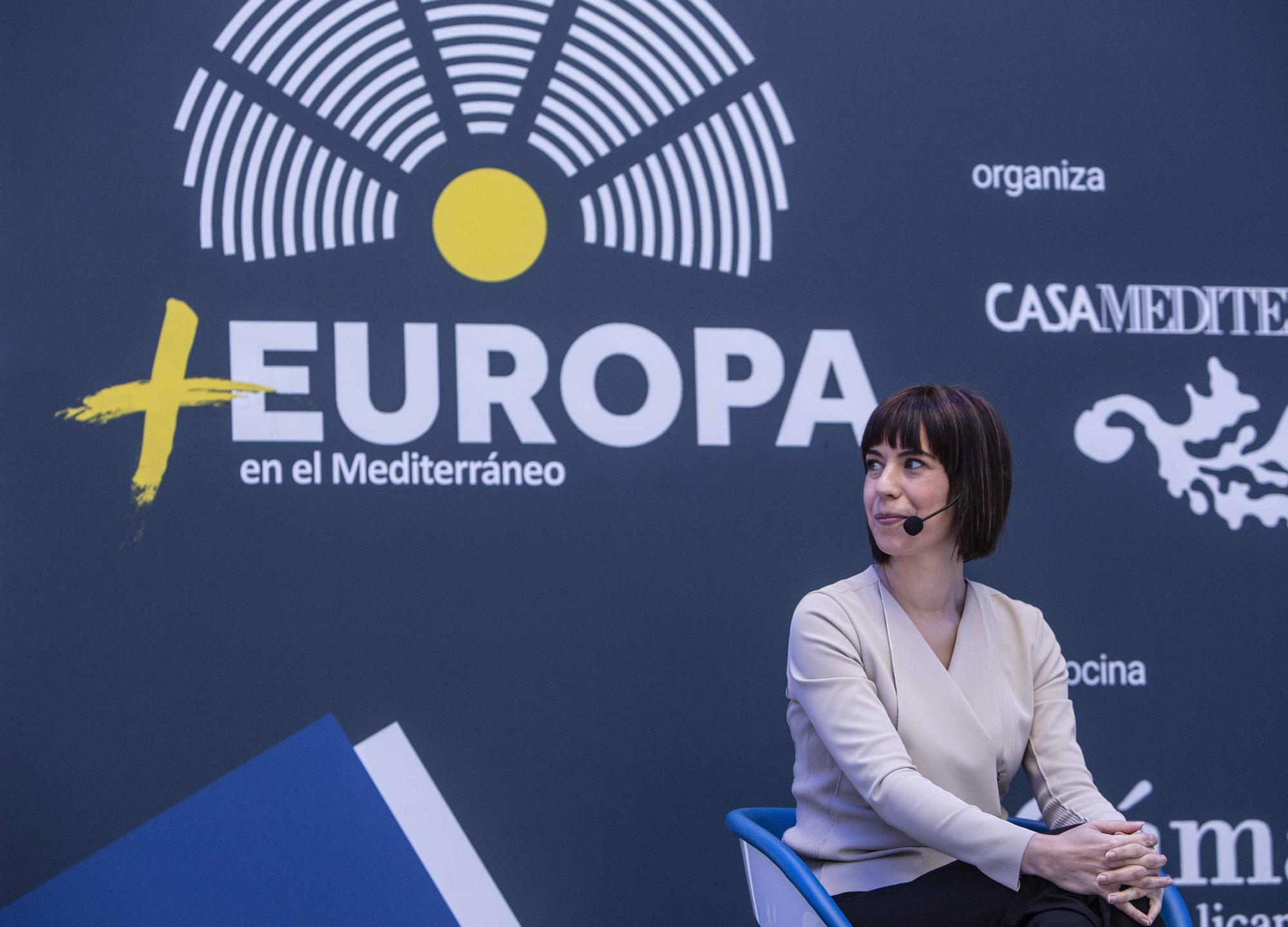 La ministra Diana Morant en el Foro +Europa del Club INFORMACIÓN y Casa Mediterráneo